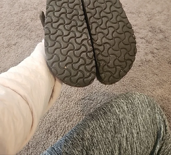 Birkenstock Brown Wool Clogs - Picture 2 of 3